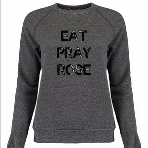 Bow & Drape sequin sweatshirt